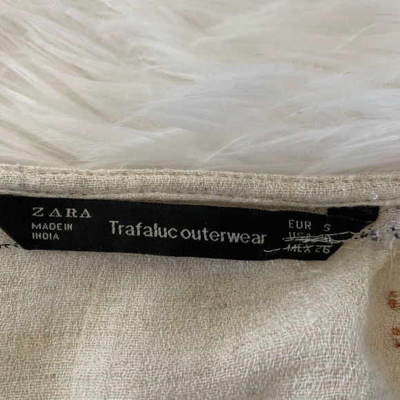 Zara boho cardigan cream & embroidered floral - Picture 7 of 8